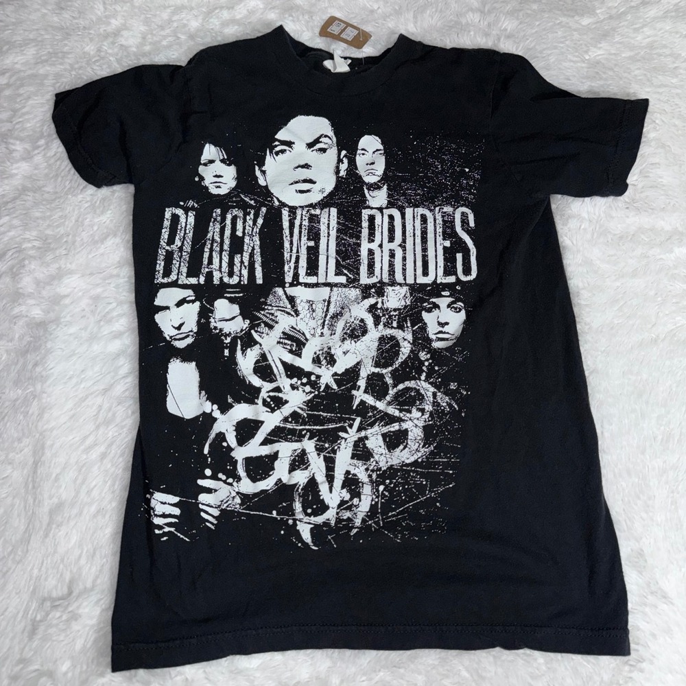 Black Veil Brides Band T-Shirt Womens XS Graphic Tee Bay Island Sportswear